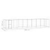 Outdoor Dog Kennel Galvanized Steel 234.4 ft��